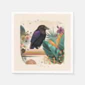 BlossomRaven im Dschungel スタンダードカクテルナプキン (正面)