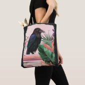 BlossomRaven in Tropical Garden トートバッグ (クローズアップ)