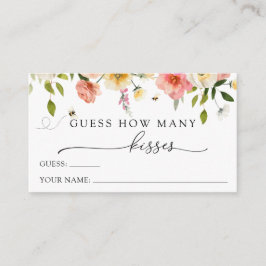 Blossoms and Bees Guess How Many Kisses  エンクロージャーカード