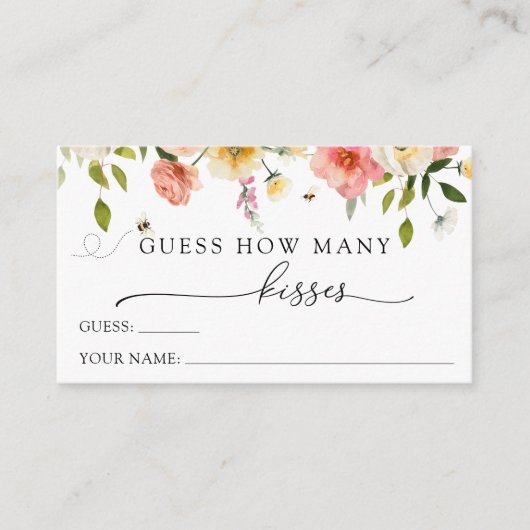 Blossoms and Bees Guess How Many Kisses  エンクロージャーカード (正面)