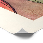 Blossoms & Beauty Edo Period Geisha Painting ポスター (角)