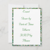 Blossoms Floral 招待状 (裏面)