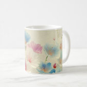 Blossoms in Bloom – Soft Pastel Botanical Art #1 コーヒーマグカップ (正面右)