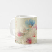 Blossoms in Bloom – Soft Pastel Botanical Art #1 コーヒーマグカップ (正面左)