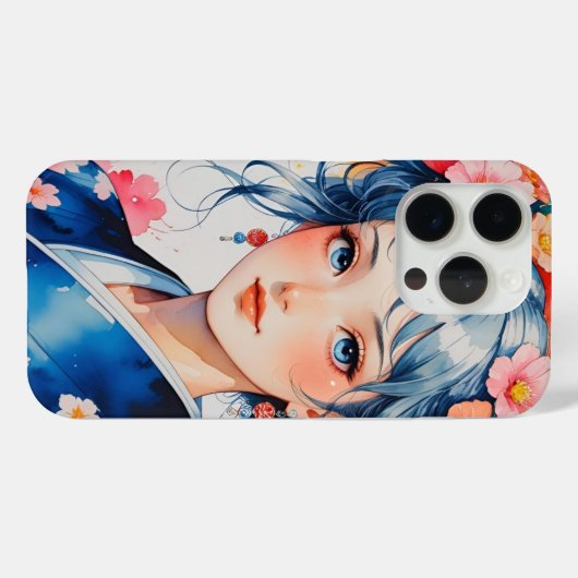 Blossoms in Blue Kimono Case-Mate iPhoneケース (裏面 (横))