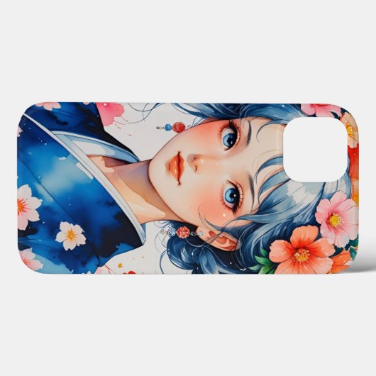 Blossoms in Blue Kimono Case-Mate iPhoneケース (裏面 (横))