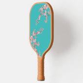 Blossoms in Motion Watercolor Pickleball Paddles ピックルボールラケット (左)