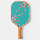 Blossoms in Motion Watercolor Pickleball Paddles ピックルボールラケット (裏面)