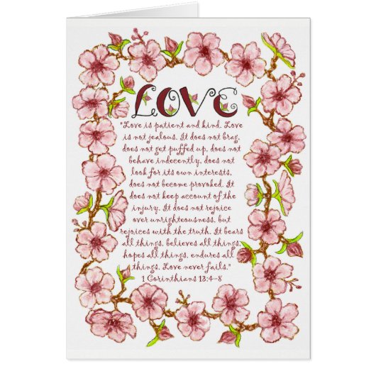 Blossoms~Love Is Scripture Card (正面)
