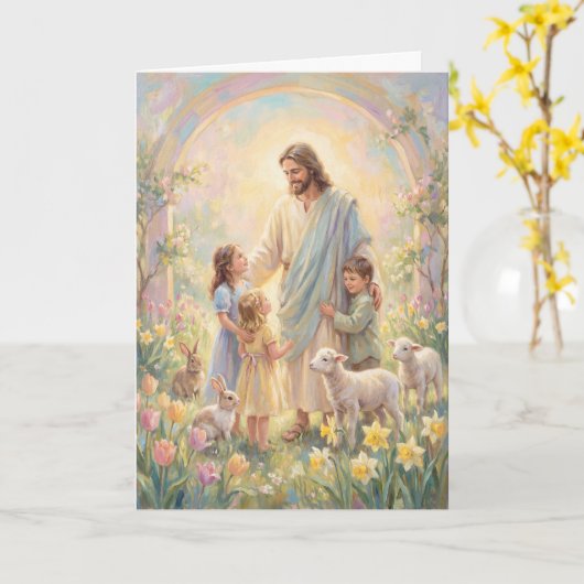 Blossoms of His Love Easter Card カード (黄色い花)