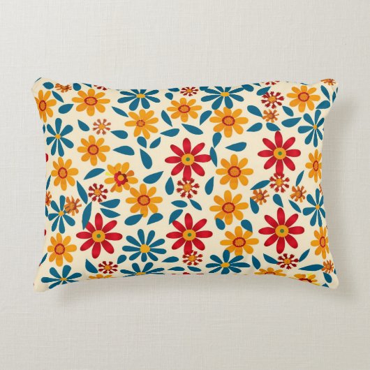 Blossoms of Joy Accent Pillow アクセントクッション (正面)