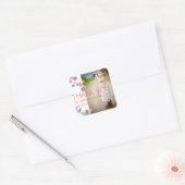 Blotsカラフル Kids写真ありがとう誕生日パーティー スクエアシール (封筒)