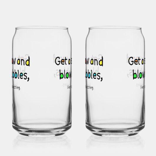 Blow Bubbles Glass ガラス缶 (左)