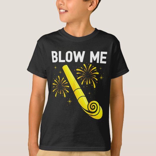 Blow Me Fireworks Countdown Happy New Year 2026 Co Tシャツ (正面)