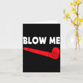 Blow Me Funny Couples Tee Valentine's Day Couple M カード (黄色い花)