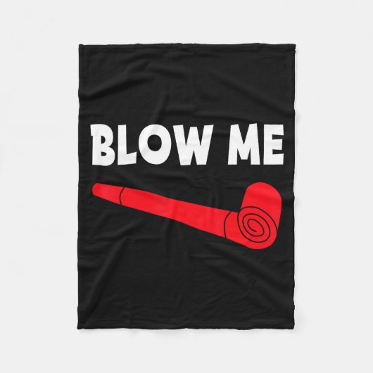 Blow Me Funny Couples Tee Valentine's Day Couple M フリースブランケット (正面)