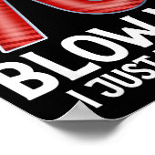 Blow Me I Turned 70 Years Old Funny 70th Birthday ポスター (角)