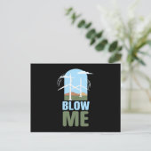 Blow Me Wind Power Wind Energy ポストカード (スタンド正面)
