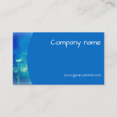 Blowball photography QR azure blue Business Card 名刺 (正面)