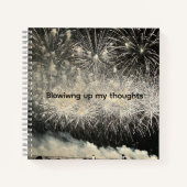 Blowing up my thoughts Journal ノートブック (正面)
