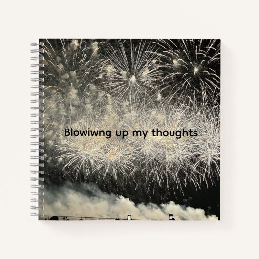 Blowing up my thoughts Journal ノートブック (正面)
