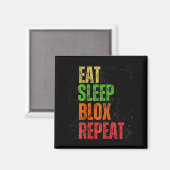 Blox Gaming Tee, Eat Sleep Blox Repeat, Kids Gamin マグネット (正面/裏面)