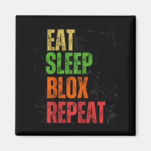 Blox Gaming Tee, Eat Sleep Blox Repeat, Kids Gamin マグネット (正面)