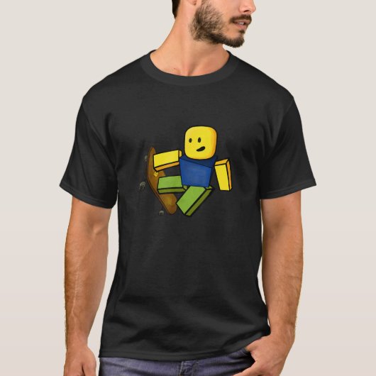 Blox Noobスケーターおもしろいミームゲーマー向けゲームギフト Tシャツ (正面)