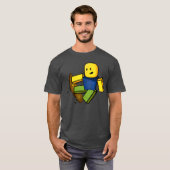 Blox Noob Skater Funny Meme Gaming Gift For Gamers Tシャツ (正面フル)