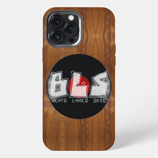 BLSがリリックスキルHIP HOPを打ち負かす iPhoneケース (裏面)