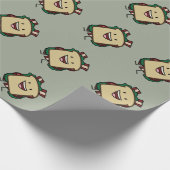 BLTサンドイッチベーコンのレタスおよびトマトの食糧デザイン ラッピングペーパー (角)