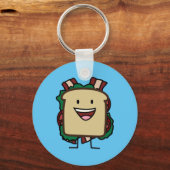 BLTサンドイッチベーコンレタス&トマトフーズデザイン キーホルダー (正面)