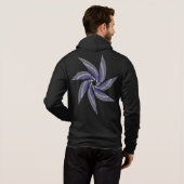 blu gray man hoodie パーカ (裏面フル)