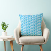 blu strips heart throw pillow クッション (椅子)