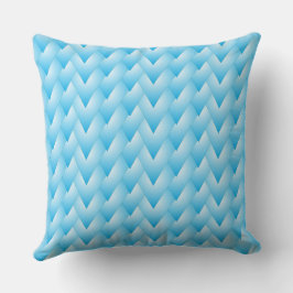 blu strips heart throw pillow クッション