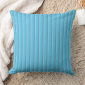 blu strips throw pillow クッション (ブランケット)
