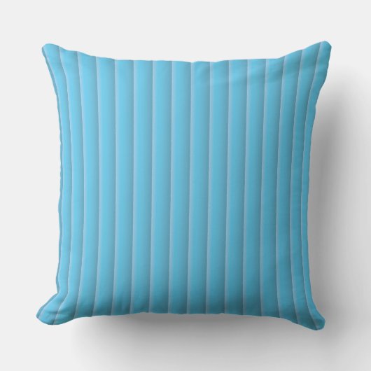 blu strips throw pillow クッション (正面)