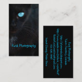 BLUBの青い目の黒猫 名刺 (正面/裏面)