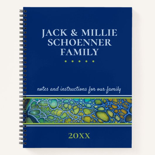 Blueファミモダンリー不動産計画の手順 ノートブック (正面)