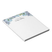 BlueフローラIIのデスクパーソナライズされた、 ノートパッド (アングル)