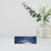 blue抽象芸術ビジネスノートブック–01 スキニー名刺 (スタンド正面)