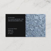 Blue エレガント Financeコンサルタント 名刺 (裏面)