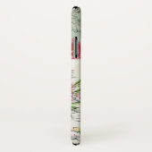 Blue エレガント Jay Birdヴィンテージピンクのフローラと名前 Case-Mate iPhoneケース (裏面/右)