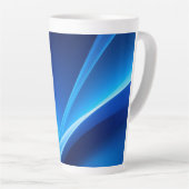 Blue カフェラテマグ (右アングル)