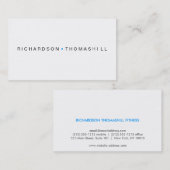 BLUE シンプル DOT名刺の名 名刺 (正面/裏面)