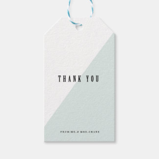 BLUE モダン COLORBLOCKの結婚ギフトラベル ギフトタグ