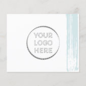 Blue モダン Online Store Small Businessありがとう チラシ (裏面)