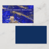 Blue モダン Stoneの名刺 名刺 (正面/裏面)