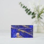 Blue モダン Stoneの名刺 名刺 (スタンド正面)