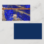 Blue モダン Stoneの名刺 名刺 (正面/裏面)